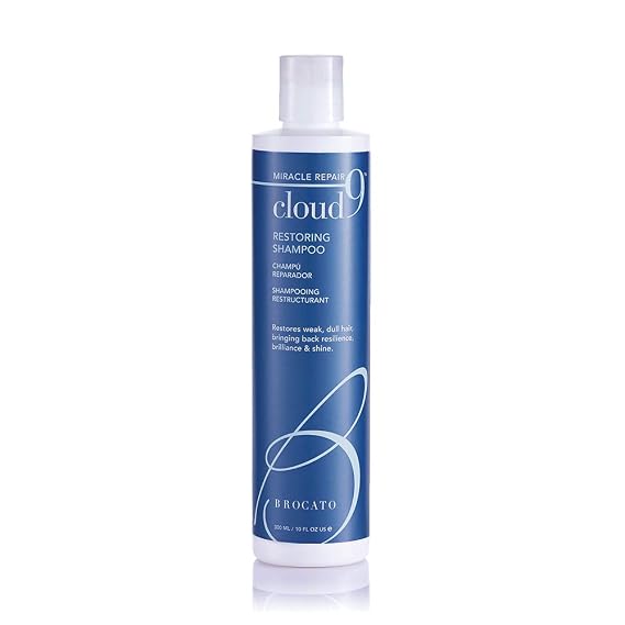 Brocato Cloud 9 Restoring Shampoo, Miracle Repair, 10 Fl Oz | Moisturizing, Hydrate, Revitalizing Shampoo, For Weak, Dull, Damaged Hair, Restore Resilience, Health & Shine