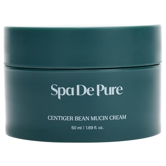 Centiger Bean Mucin Cream - Anti-Aging Face & Neck Moisturizing Cream with Niacinamide and Adenosine - Deeply Hydrating & Quick Absorbing Formula - 1.69 fl oz