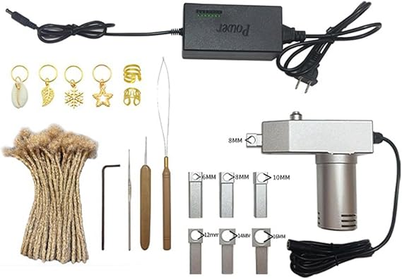 Dreadlock Maker Machine, Fast & Easy DIY Portable Dreadlocks Maker, Automatic Loc Machine with Multiple Tools for Locs Loc Machine Quick and Easy DIY Dreadlocks
