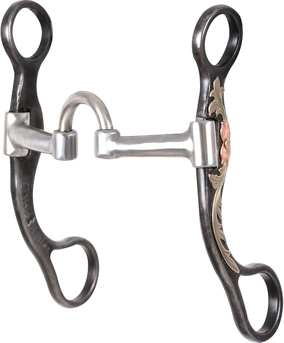 Classic Equine Floral Scroll Tool Box Straight Shank Bit