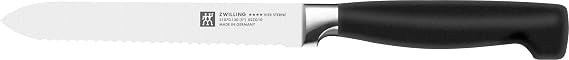 Zwilling Four Star Multi-Purpose Blade, Stainless Steel, Black