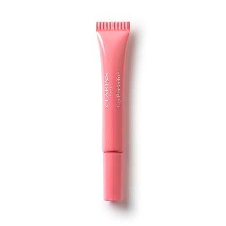 Clarins Lip Perfector | Peptide Plumping and Hydrating Lip Gloss | Instant Shine With Sheer, Shimmer Finish |Non-Sticky Texture with Vanilla Scent | 0.35 Ounces