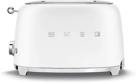 Smeg Two Slice Toaster Matt White TSF01WHMEU