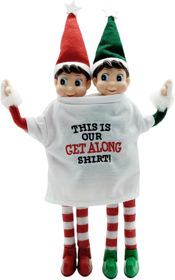 LovelfStory Elf Doll Accessories Clothes, Get Along Shirt Couture Holiday for Boy or Girl Elf, Doll is not Included