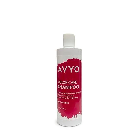 Color Care Shampoo | For Color-Treated Hair | UV Protection and Shine | 12 fl. oz | AVYO