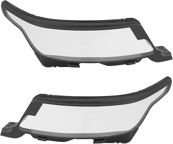 A Pair of Front Headlight Covers for Land Rover Range Rover 2018-2022 Sport HSE SE SVR Left Driver and Right Passenger Side Headlight Covers Headlamp Lens Covers (1* Pair (Left + Right))