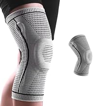 SWZEC Knee Brace for Pain Relief, Medical Knee Support with Patella Pad & Side Stabilizers