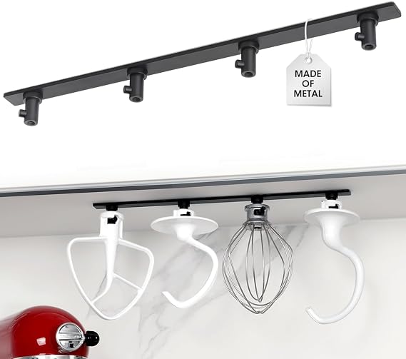 Aieve Metal Stand Mixer Attachment Holder Compatible with Kitchenaid Mixer Accessories, for Storage Organize Your Kitchen Aid attachments