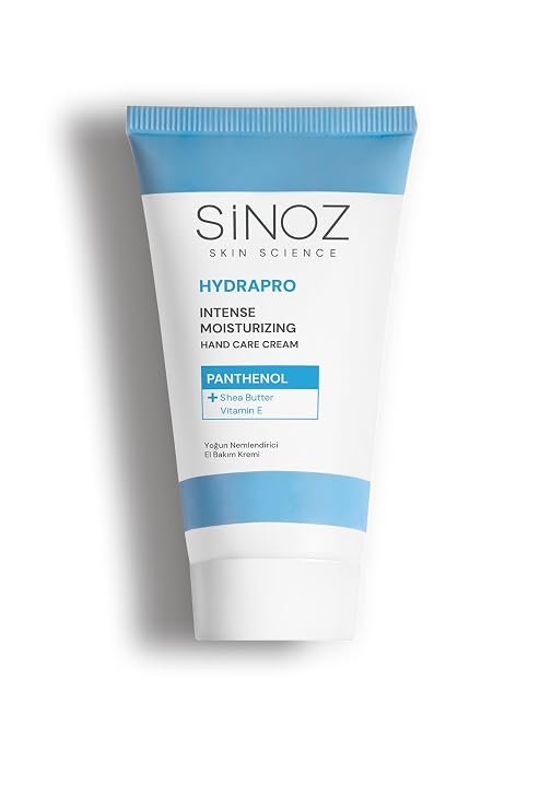 Sinoz Intensive Moisturizing Hand Care Cream | With Vitamin E & Panthenol | Nourishes Dry, Chapped Hands | Non-Sticky, Fast-Absorbing Formula | 50 ml