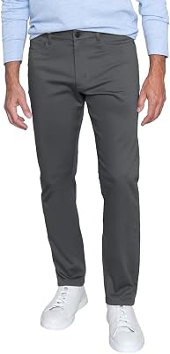English Laundry Mens 5-Pocket Straight Leg Pant 30x32, Forged Iron