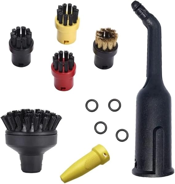 SteFik Steam Cleaner Round Brush Power Nozzle Head O Ring. Compatible for Karcher, SC1/SC2/SC3/SC4/SC5 Steam Cleaner Slit Scrape Brush
