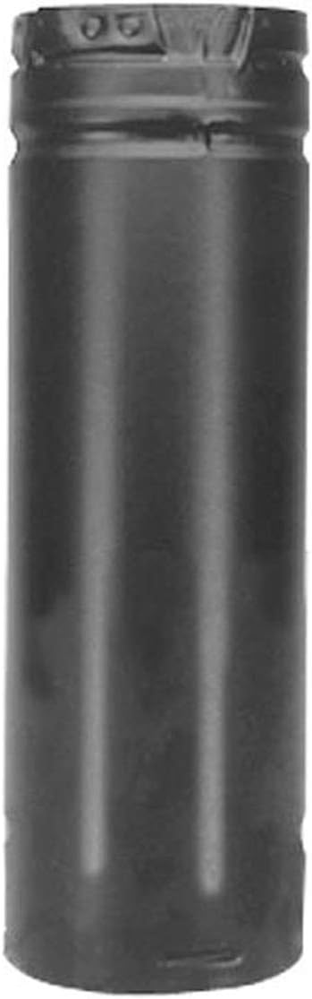 DuraVent 3PVP-06B 3" Inner Diameter - PelletVent Pro Type L Chimney Pipe - Doubl, Black