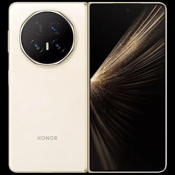 HONOR Magic V5 5G MBH-N49 Smartphone (GSM, International Version) Android 15 | Triple Rear Cameras (50MP+50MP+64MP) | 16G RAM 512G ROM | 7.96" (Ivory White - Exclusive Colour)