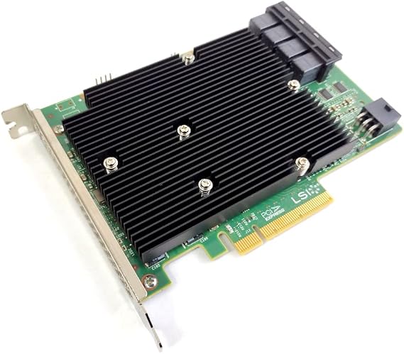 LSI Logic Controller Card 05-25600-00 9300-16i 16Port 12Gb/s SAS x8 PCI-Express 3 Full Height Brown Box