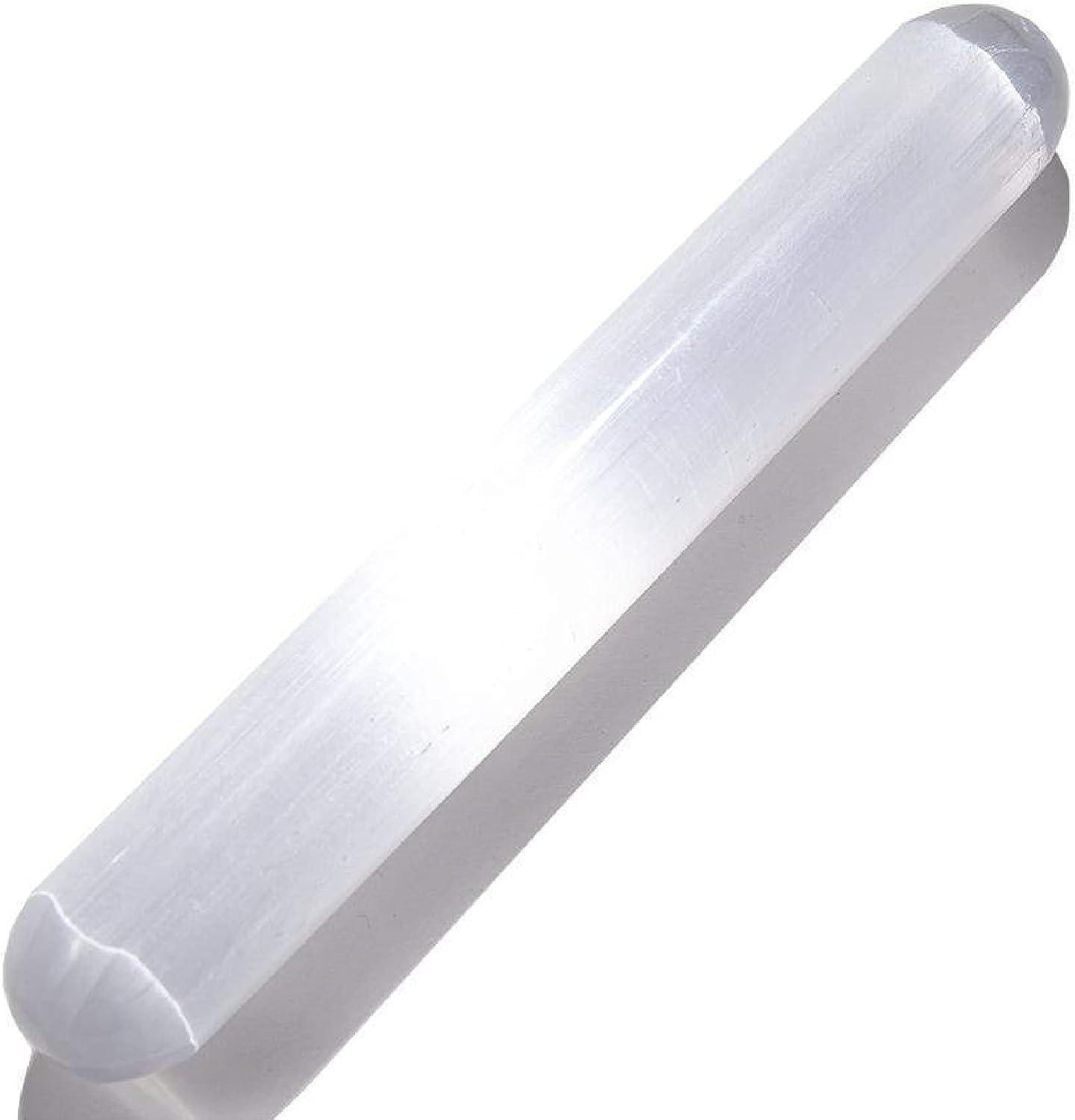KALIFANO Selenite Wand with Healing & Calming Effects - High Energy Crystal Used for Cleansing and Protection Information Card Included