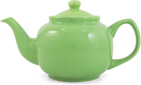 Lime Green Classic 6 Cup Ceramic Teapot