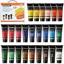 Acrylic Paint Set, 24 Colors 0.74 oz/22ml Tubes, Highly Pigment Art Paints for Canvas, Wood, Fabric, Paper, Giftable Choice for Artists, Beginner to Pro