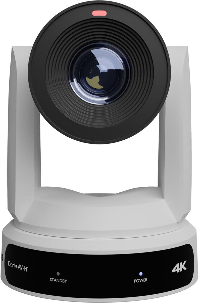 PTZOptics Link 4K 30X Indoor Dante-Enabled Tracking Camera White