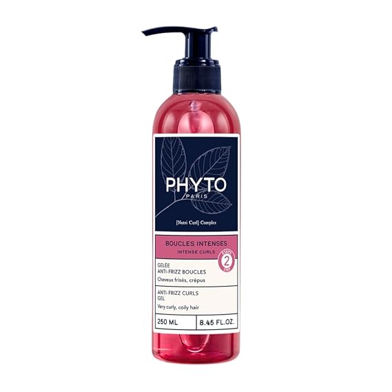 PHYTO Curling Gel for Curly & Coily Hair (3A4C) | Aloe Vera + Nutri Curl Complex | 24-Hour Anti-Frizz, Long-Lasting Curl Definition | Silicone-Free | Made in France