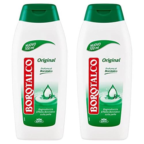 Borotalco: Original Borotalco Scented Bath&Shower - 23.6 Fluid Ounces 700ml Bottles Pack of 2 [ Italian Import ]