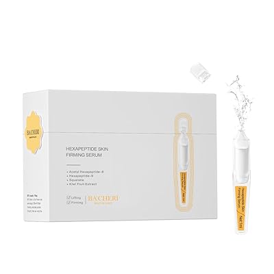 Skin Firming Serum with Acetyl Hexapeptide-8, Hexapeptide-9, Carnosine - Moisturizing, Hydrating and Antioxidant for Fine Lines, 30 PcsBox Ampoules