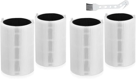Air Purifier Filter Replacement 411,Compatible For Blueair,Blue Pure 411+,411 Auto & Mini HEPA Particle And Activated Carbon Filter