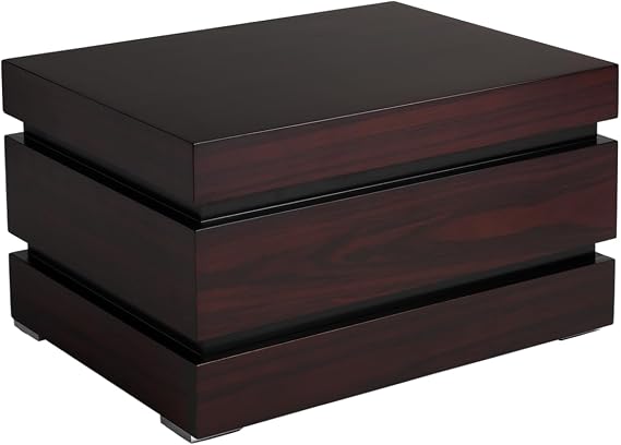 Humidor Supreme Madison Features a Warm Rosewood Finish, Decorative Interior cuts Out, a Felt-Lined Drawer and a Spanish Cedar Divider, Keep Your Cigars Organized and Fresh.