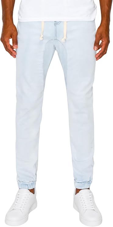 VICTORIOUS Men's Drop Crotch Joggers Denim Jean Pants