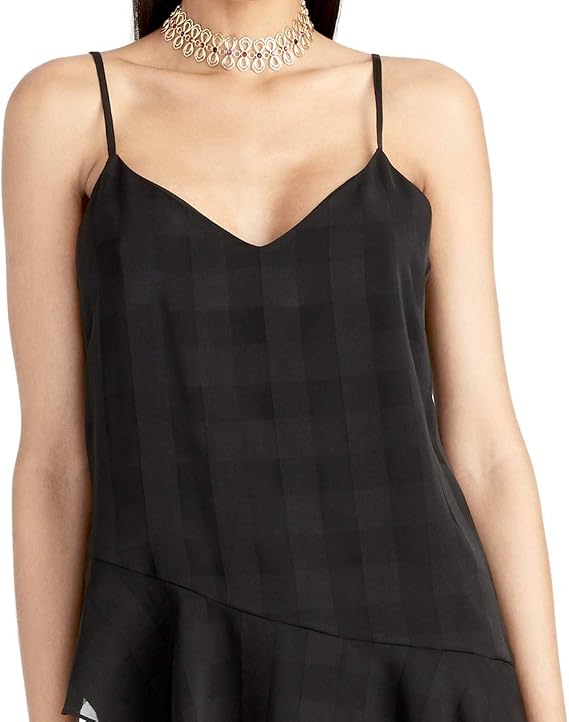 Rachel Roy Womens Remi Cami Tank Top, Black, XX-Large