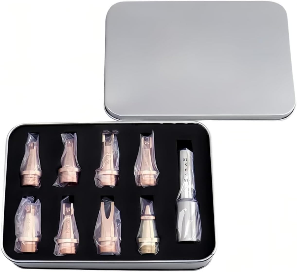 CHAOQIANGWEIYE M16 Fiber Laser Handheld Welding Nozzle Kit Copper Wire Feeding Welding Nozzles with Scale Tube Accessories Box-packed