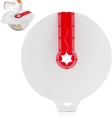 12 Mixing Bowl Splatter Guard BPA-Free Fits Most Hand & Stand Mixers Red