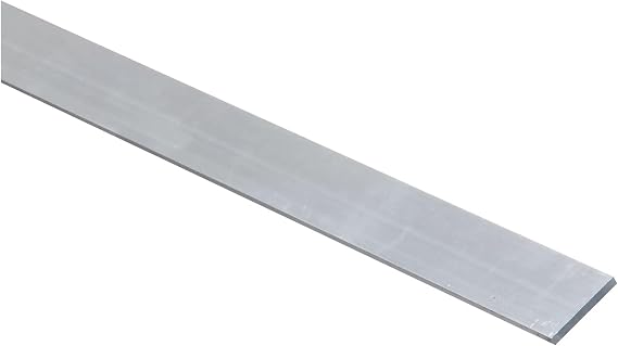 Stanley National N341-594 Flat Bar, 1 in W X 36 in L X 1/8 in T, Aluminum, Mill, Silver