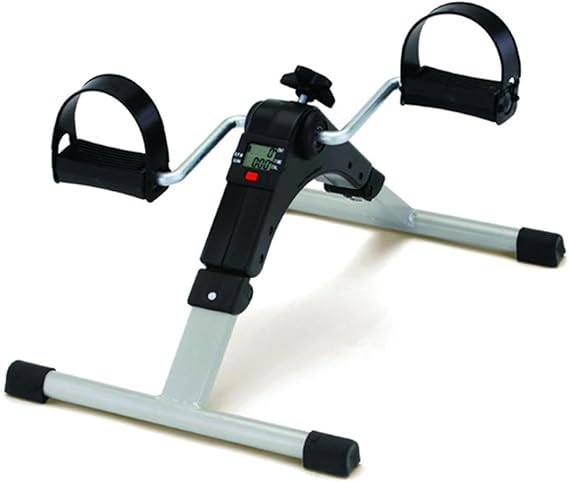 Aidapt Folding Portable Low Joint impact Fitness Rehabilitation Pedal Cycle Exerciser with variable Resistance, Low Nosie and LCD Display for Leg and Arm Exercises