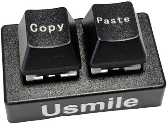 Usmile Customizable 2-Key Keyboard Programmable Gaming Keypad (Copy Paste)