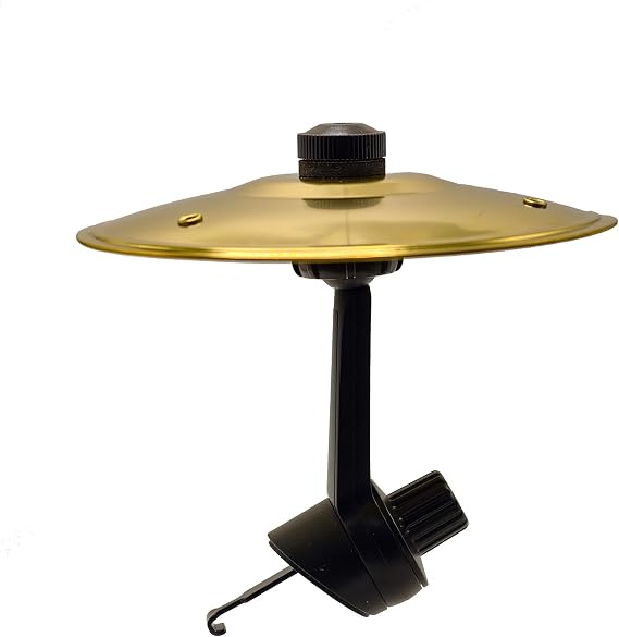 Car Cymbal, Car Crash Cymbal Drum Air Vent, Mini Disco Platillo de Bateria Para Auto, Ride Cymbal Drum Set for Veichle Dash Dashboard, Mini Metal Finger Full Drums Set (Gold)