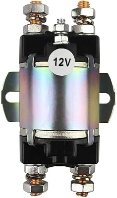 Solenoid Compatible with Yamaha G1 Gas Golf Cart 12V 6 Terminal 100A for 2-cycle Gas Models Engine 1982-1989Replacement for J17-81950-01