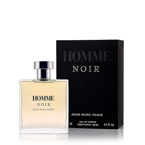 Jean Marc Paris Homme Noir Eau de Toilette Spray 100ml, Men's Cologne, 3.4 fl. oz., Woody Cologne, Notes of Grapefruit, Tobacco, and Tonka Bean