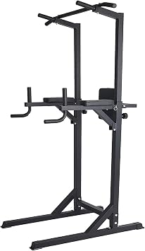 Power Tower Dip Station Pull Up Bar for Home Gym Adjustable Height Strength Training Workout Equipment,Pull Up Bar Station