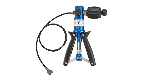 Pneumatic Hand Test Pump Kit -13 to 870 PSI (-0.95-60 Bar) Pressure Range Pressure and Vacuum Portable Calibration Tool with Fine Adjustment Valve, Quick Coupling Hose - P60 Kit - SIKA