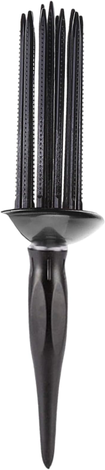 Curling Roll Comb Curl Defining Brush Round Curly Hair Comb Beautiful Curls Travel friendly Hair Styling Tool Create, Black