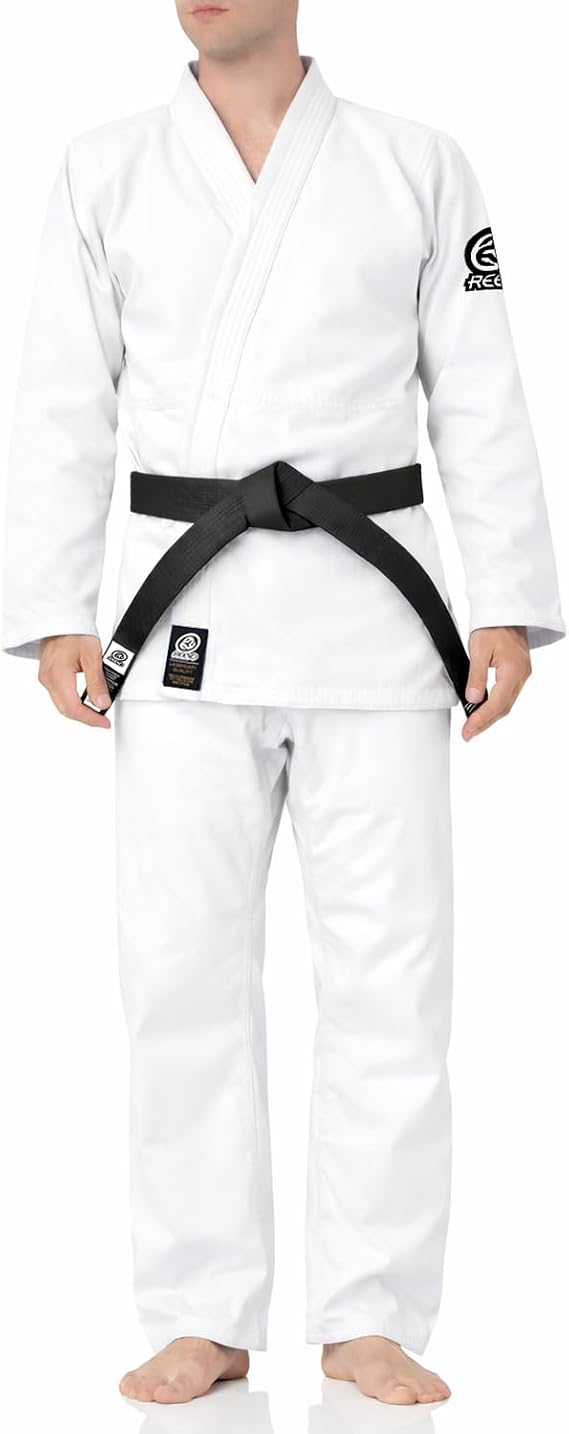 REEVO Student Judo Gi/Judo Uniform/Judogi with White Belt