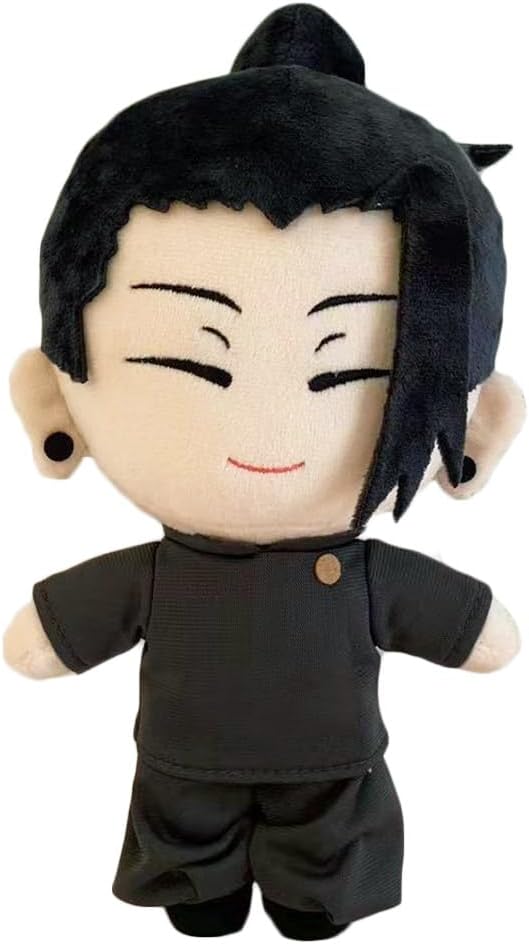 JCvCX Cute Boy with Black Bun Plush Toy Stuffed Figurine Doll Soft Plushies Pillow