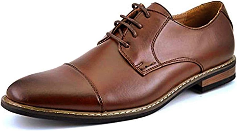 Bruno Marc Men's Dress Shoes | Smooth PU Upper,Breathable Lining,Sweat-Wicking Latex Insole for Office & Daily Occasions