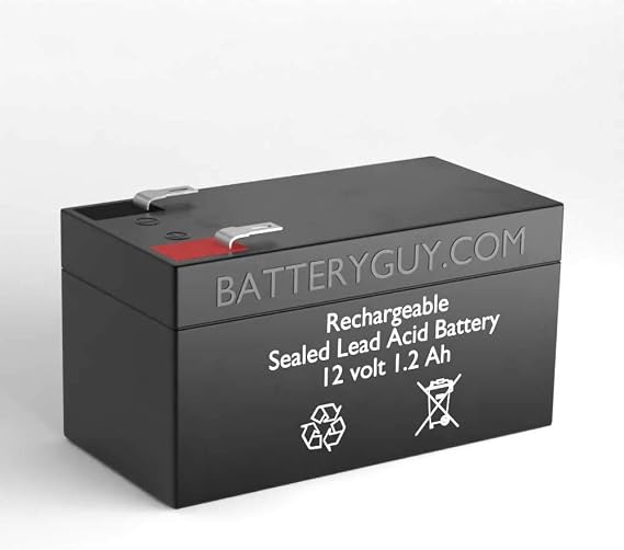 BatteryGuy WKA12-1.3F Replacement 12V 1.2Ah SLA Battery Brand Equivalent (Rechargeable) - Qty of 1