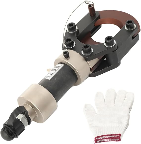 LALABU 7T Hydraulic Cable Cutter, CPC-50H Wire Rope Cutter Head | 90KN Split Type Wirerope Cutting Tool, For 50mm Cable Diameter