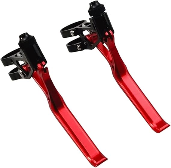 Lightweight Aluminum Alloy Foldable Road Bike Brake Lever Bike Brake Lever 1 Pair MTB Bicycle Handle Hand V Break Lever Set Bicycle Brake Lever Shifter Lever Color : Multicolor Red
