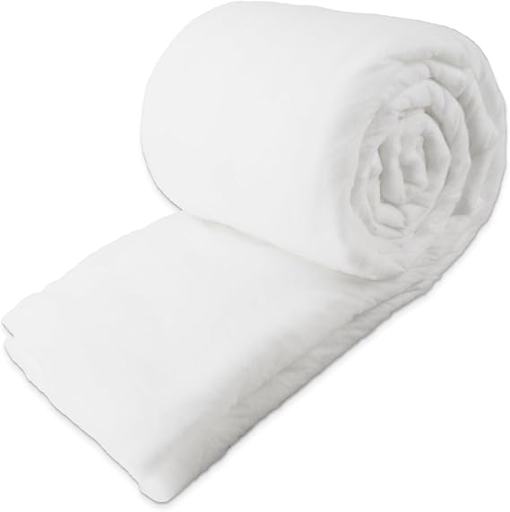 Upholstery Batting Dacron Polyester Cushion Wrap, 1/2 Inch Thick Batting for Foam Padding, Cushions and DIY Upholstery Projects