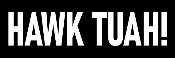 6 pcs Hawk Tuah Sticker Deal | Large 3x9 Car Bumper, (2) Medium 2x6, (3) Small 1x3 Scrapbooking, Phone or Anywhere