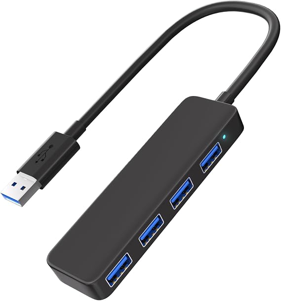 USB 3.0 Hub, 4-Port USB Hub Splitter USB Expander