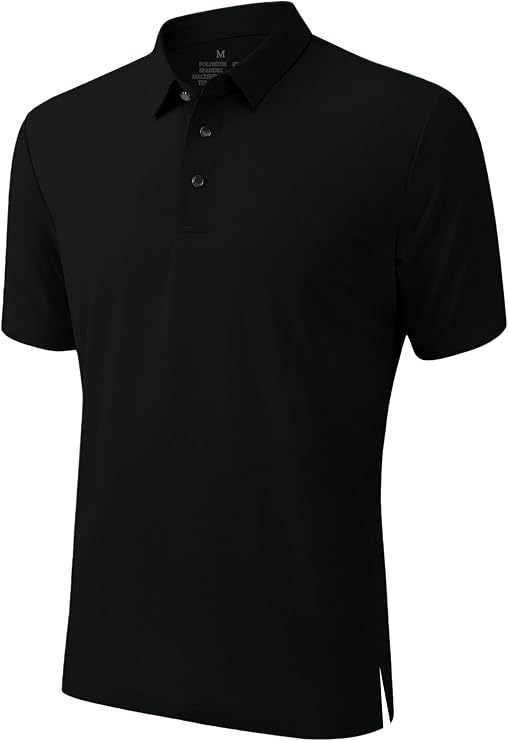Men's Polo Golf Shirts Quick Dry Waffle Short Sleeve Casual